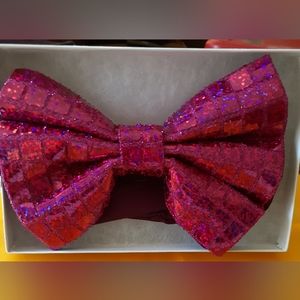 SPARKLE HOT PINK BOWTIE